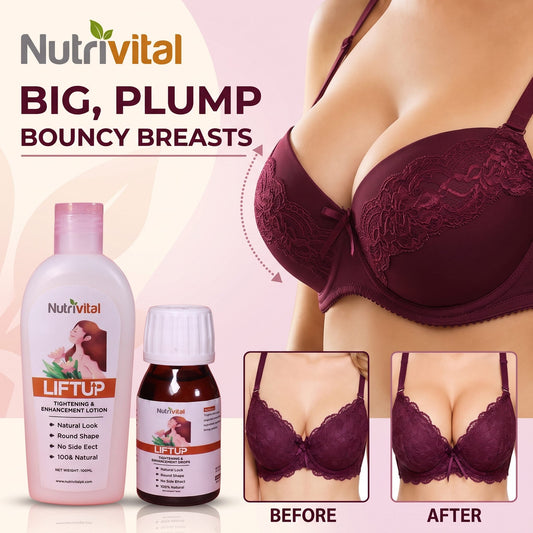 Lift Up (Lotion + Drops) Breast Enlargement Bundle