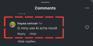 Customer review